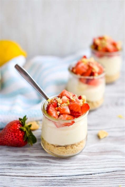 No Bake Strawberry Lemon Cheesecake Parfaits Homemaker S Habitat