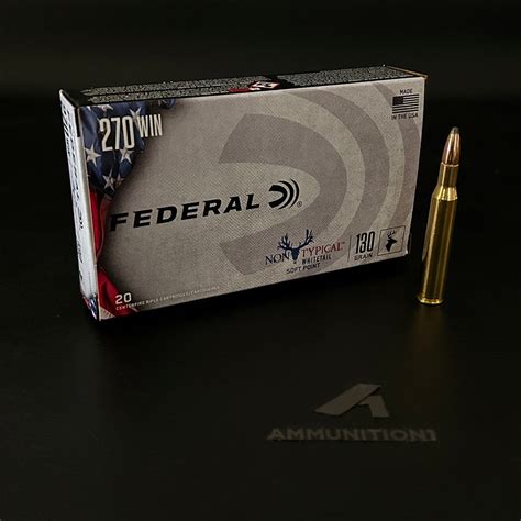 Federal 270 Win 130 Gr Sp 20 Rndbx Ammunition1