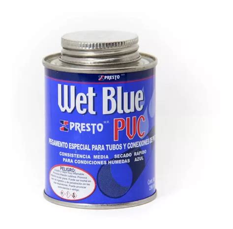 Pegamento Para Tuberia Presto Color Azul Wet Blue Lata Ml Mercadolibre