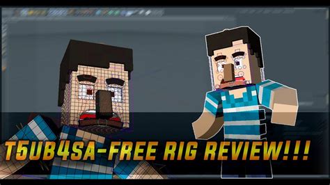 T5ub4sa Free Rig C4d Minecraft Rig Review Yerribrine Youtube