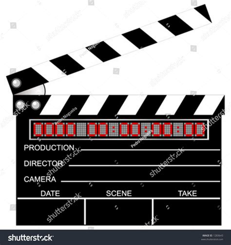 Digital Movie Clapboard Vector Scalable Full Stock Vector 1283643