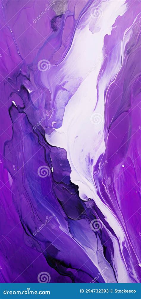 Bold and Graceful: a Purple and White Swirl of Ominous Abstract ...