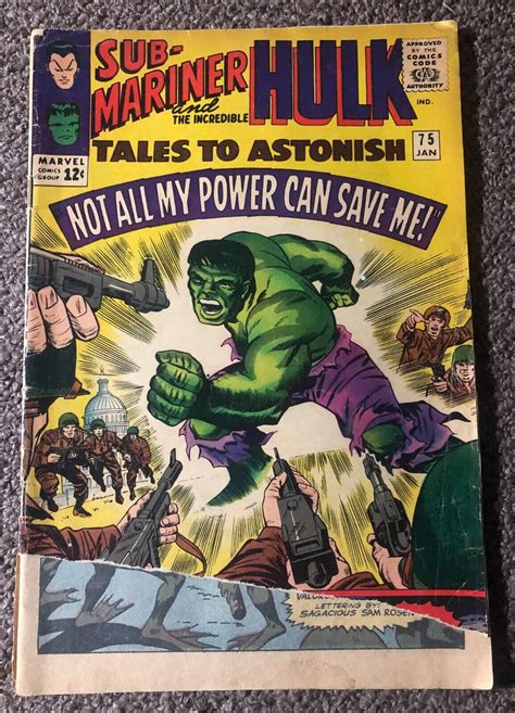 Tales To Astonish Sub Mariner Hulk Jack Kirby Vintage