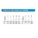 Carbide Bur Taper Flat End Cross Cut Fissure Dentalmart