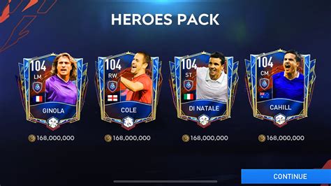 I Claimed 4X 104 Rated Latest HEROES FIFA MOBILE Heroes Journey