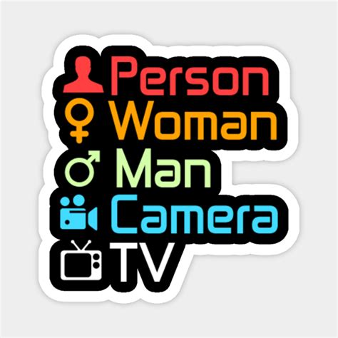 person woman man camera tv - Person Woman Man Camera Tv - Magnet ...