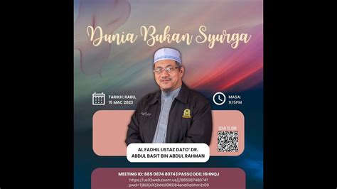 Bagaimana Mukmin Menerima Ramadan Al Fadhil Ustaz Ahmad Dusuki YouTube