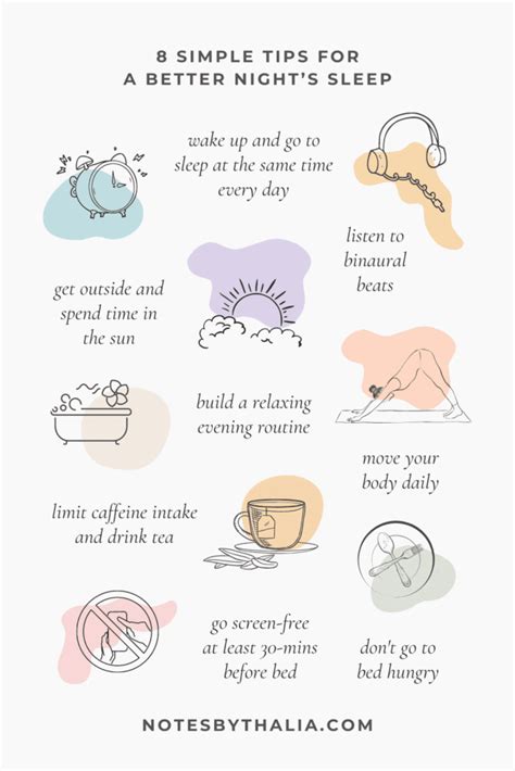 9 Simple Tips For Better Sleep Every Night | Notes by Thalia