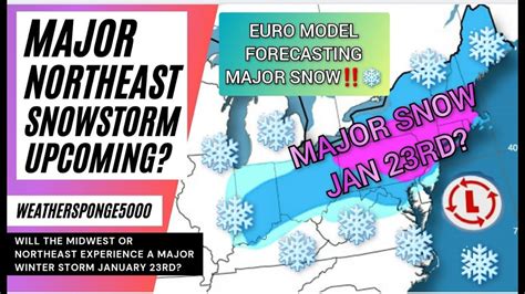 Major Northeast And Midwest Winter Storm Potential Youtube