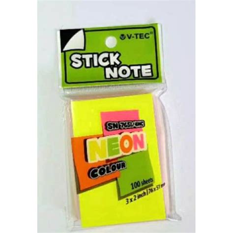 Jual V TEC STICKY NOTES SN 7651 4MC Shopee Indonesia