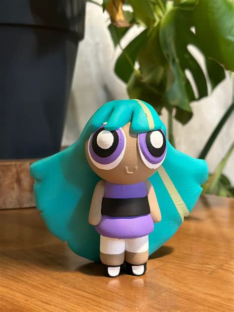 Hand-painted Bliss Powerpuff Girl Figurine, Perfect for Fans and ...