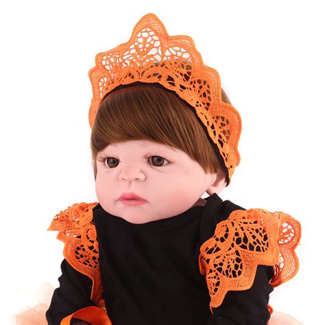 Buy 55cm Full Body Silicone Reborn Baby Girl Dolls