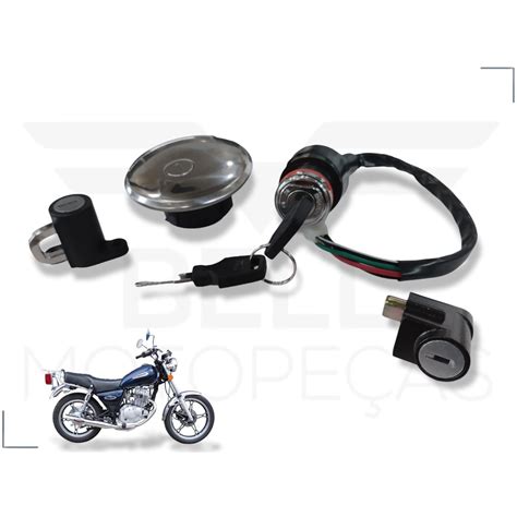 Kit Igni O Conjunto De Trava E Tampa Tanque Moto Intruder Gn