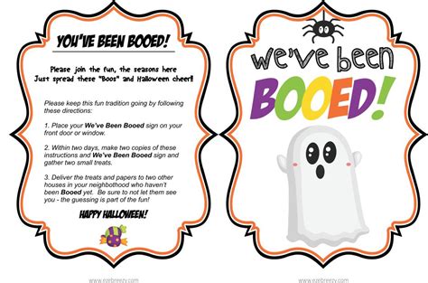 Free Youve Been Booed Printable