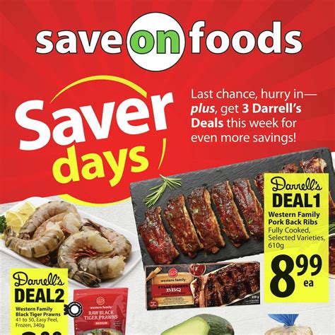 Save On Foods Weekly Flyer Weekly Savings Saver Days Saskatoon Sk