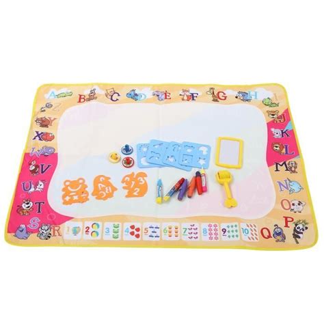 ESTINK Tapis éducatif de peinture à colorier pour enfants Tapis de