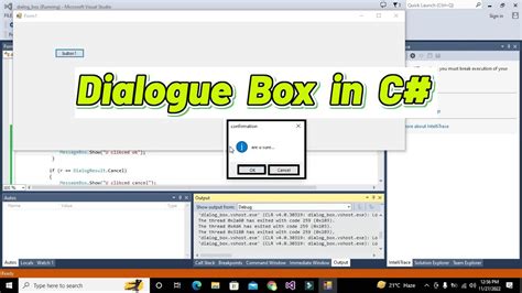 How To Make A Dialogue Box In C Winform Generate Dialogue Box In C