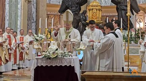 Al Santuario Di Tindari La Messa Crismale Presieduta Dal Vescovo Mons