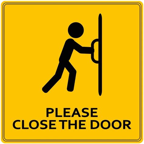 Images: please keep door closed | Close Door Sign Keep Door Closed Sign ...