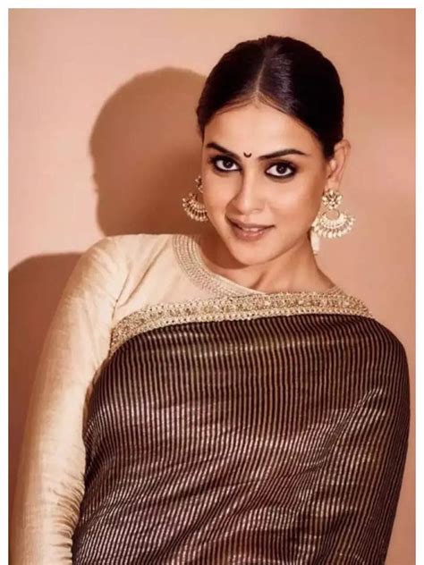 Genelia D Souza S Gorgeous Saree Looks Times Of India