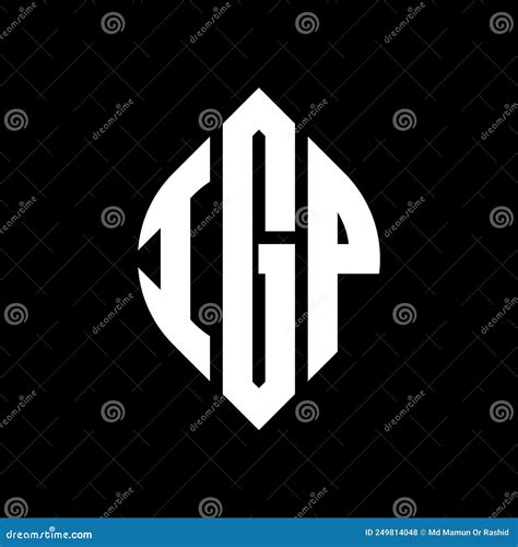 Igp Circle Letter Logo Design With Circle And Ellipse Shape Igp