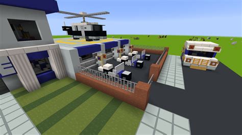 Minecraft Police Station Schematic