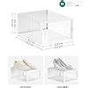 Songmics Cajas Zapatos Pl Stico Transparente Blanco Paga Hasta