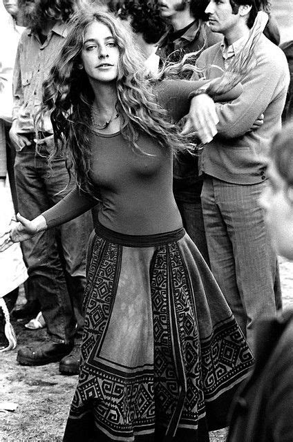 Cambridge Massachusetts October 1970 Young Free Spirited Lady Dancing