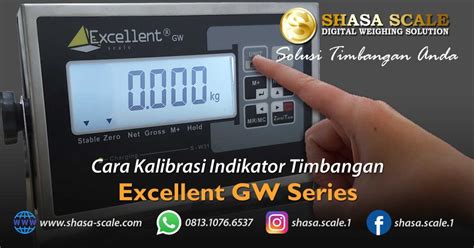 Cara Kalibrasi Timbangan Excellent GW