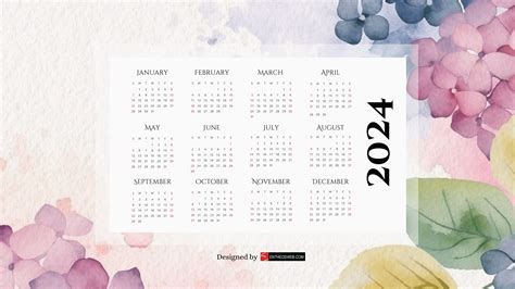 2024 Calendar Desktop Wallpapers | EntheosWeb