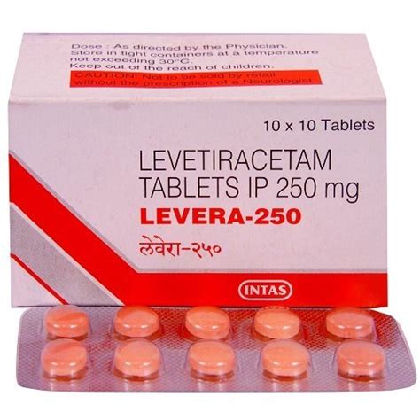 Keppra 250 Mg Tablets Levetiracetam Treatment Epilepsy Packaging