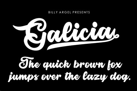 Galicia Font Billy Argel Fonts Fontspace