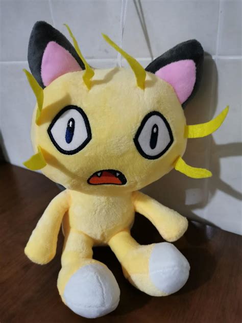 Pokemon Meowth Cat Plush Soft Doll Toy Patung, Hobbies & Toys, Toys ...