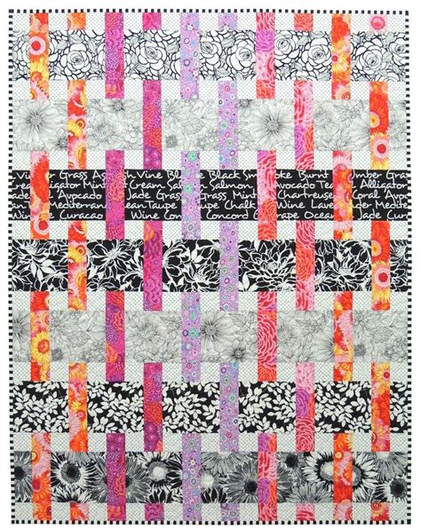 Interweave PDF Quilt Pattern Great For Large Scale Prints Etsy De