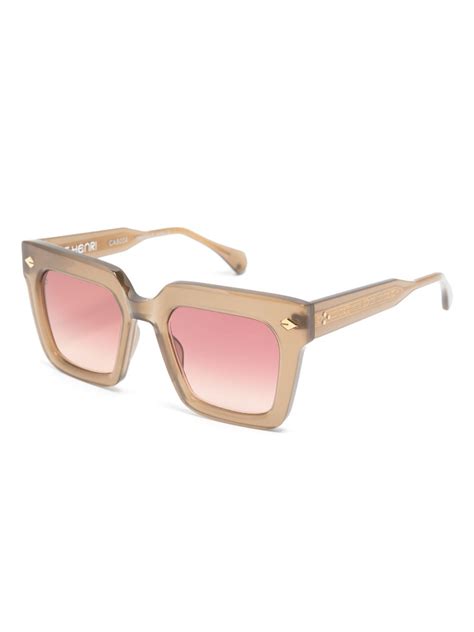 T Henri Eyewear Corniche Square Frame Sunglasses Farfetch