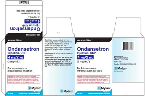 Ondansetron Injection Package Insert