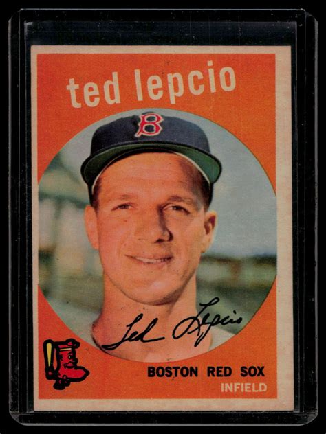 1959 Topps Ted Lepcio 348 Boston Red Sox EX MT EBay