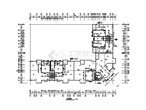 广州某6层l型商住楼建筑设计施工cad图纸（含说明）住宅小区土木在线