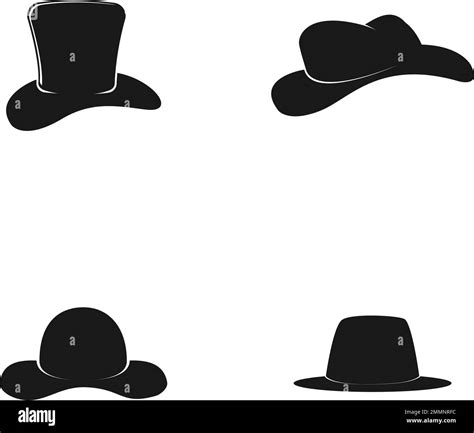 Black Hat Logo Vektor Template Stock Vector Image And Art Alamy