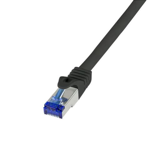 Logilink C6a073s C Ble R Seau Noir 5 M Cat6a S Ftp S Stp Leroy Merlin