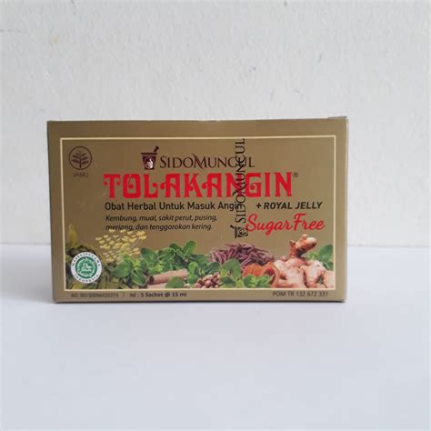 Tolak Angin Sugar Free Box Isi 5 Sachet Lazada Indonesia