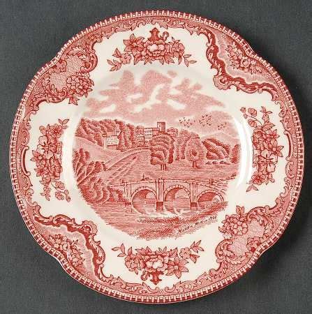 Johnson Brothers Old Britain Castles Pink No Crown Made England At