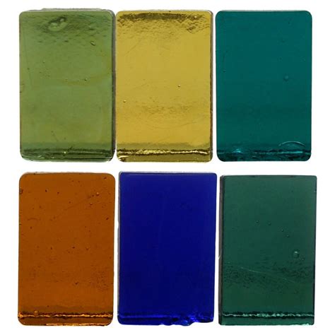 Art Glass Blocks Set Of 6 Garden Porch Window Or Tabletop At 1stdibs