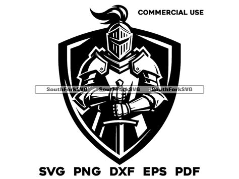 Knight Middle High School Sports Team Mascot Svg Png Dxf Eps Pdf Vector ...