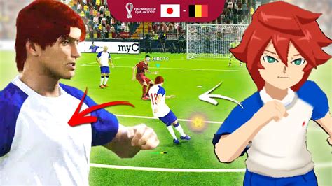 SUPER ONZE na COPA do MUNDO 2022 Japão VS Bélgica Oitavas Inazuma