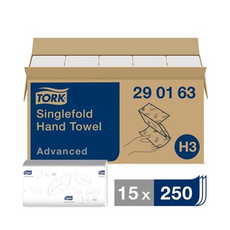 Tork Soft Ply Singlefold Hand Towel Sheet White White Sheet