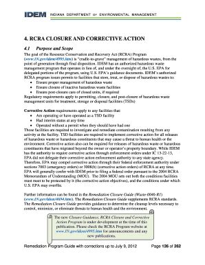 Fillable Online Rcra Closure And Corrective Action Fax Email Print