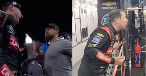 Kyle Busch Punched In Face By Ricky Stenhouse Jr After Nascar All Star