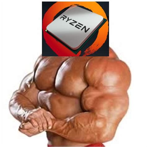 Ryzen Steroid Guy Blank Template Imgflip