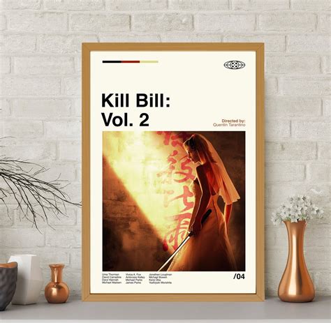 Kill Bill Vol Movie Poster Kill Bill Vol Movie Retro Movie Etsy